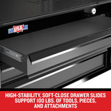CRAFTSMAN Premium 2000 Series 6-Drawer Steel Tool Chest, Black