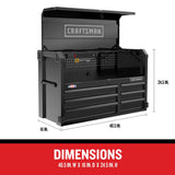 CRAFTSMAN Premium 2000 Series 40.5-in W x 24.5-in H 6-Drawer Steel Tool Chest (Black)