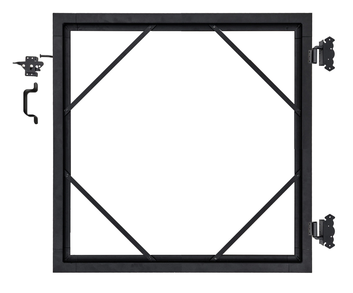 Infinity Euro Euro Fence 6-ft H x 6-ft W Black Privacy Composite Fence Gate