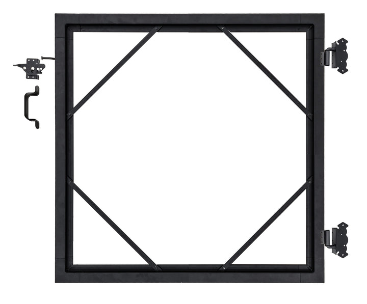 Infinity Euro Euro Fence 6-ft H x 6-ft W Black Privacy Composite Fence Gate