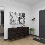 Grayson Lane Brown 1 Shelf and 4 Doors Accent Chest