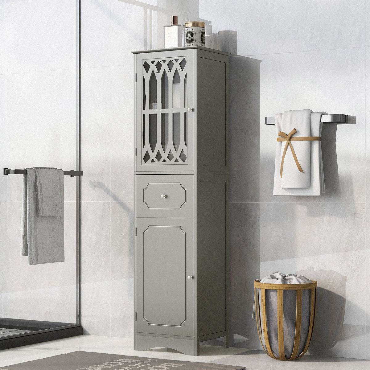 GZMR Gray 14.2-in File Cabinet