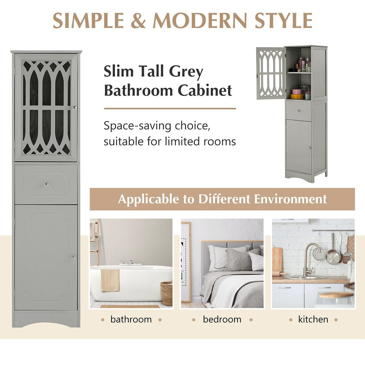 GZMR Gray 14.2-in File Cabinet