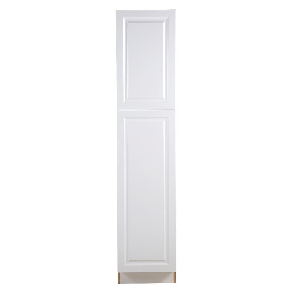 Benton Assembled 18x84x24 in. Pantry Cabinet with Adjustable Shelves in Amber - Super Arbor