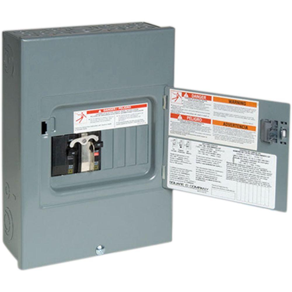 QO 60-Amp 4-Space 8-Circuit Generator Main Breaker Indoor Manual Transfer Switch - Super Arbor