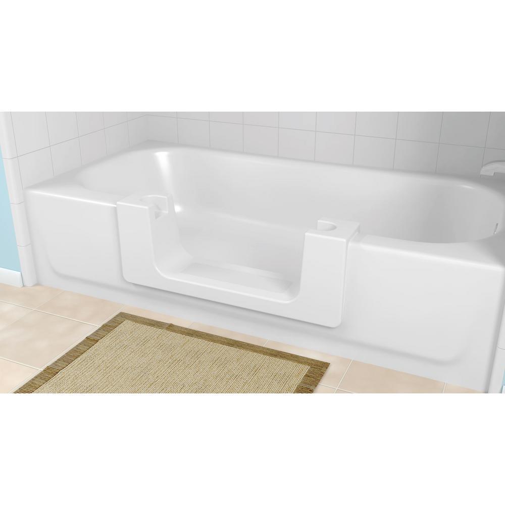 Wide White Convertible Bathtub Conversion Kit - Super Arbor