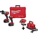 M18 FUEL 18-Volt Lithium-Ion Brushless Cordless Hammer Drill and Impact Driver Combo Kit (2-Tool) with Free FUEL Jigsaw - Super Arbor