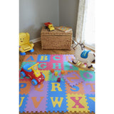 TrafficMASTER Multi-Color 12 in. x 12 in. x 0.43 in. ABC Playroom Floor (26-Pack)