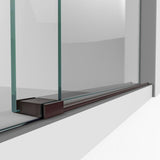 DreamLine Enigma-XO 56-60 in. W x 76 in. H Fully Frameless Sliding Shower Door, Oil Rubbed Bronze