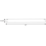 AirPro 12 in. White Extension Downrod