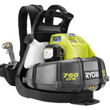 RYOBI 175 MPH 760 CFM 38cc Gas Backpack Leaf Blower