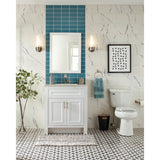 Jeffrey Court Caribbean Water Blue 3 in. x 6 in. Glossy Glass Wall Tile (1 sq. ft. / pack)