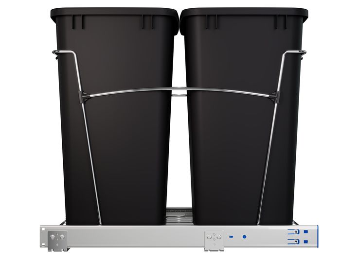 Rev-A-Shelf 35-Quart Plastic Soft Close Pull Out Trash Can