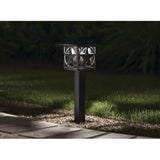 Portfolio 2Brighter 2.4-Lumen Black Solar Integrated LED Path Light, 3500K