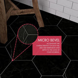 Lucida USA Black Marble Look 12-mil x 6-in W x 6-in L Waterproof Peel and Stick Vinyl Tile Flooring (21.5-sq ft/ Carton)
