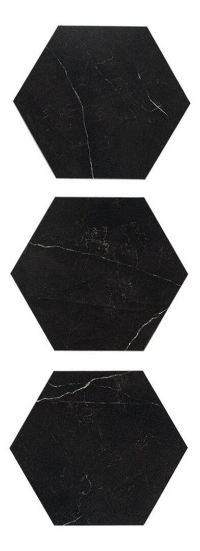 Lucida USA Black Marble Look 12-mil x 6-in W x 6-in L Waterproof Peel and Stick Vinyl Tile Flooring (21.5-sq ft/ Carton)
