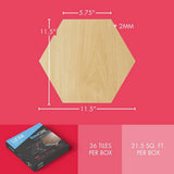 Lucida USA Pine Brown Wood Look 12-mil x 6-in W x 6-in L Waterproof Peel and Stick Vinyl Tile Flooring (21.5-sq ft/ Carton)