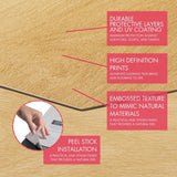 Lucida USA Pine Brown Wood Look 12-mil x 6-in W x 6-in L Waterproof Peel and Stick Vinyl Tile Flooring (0.6-sq ft/ Piece)