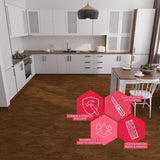 Lucida USA Java Brown Wood Look 12-mil x 6-in W x 6-in L Waterproof Peel and Stick Vinyl Tile Flooring (21.5-sq ft/ Carton)