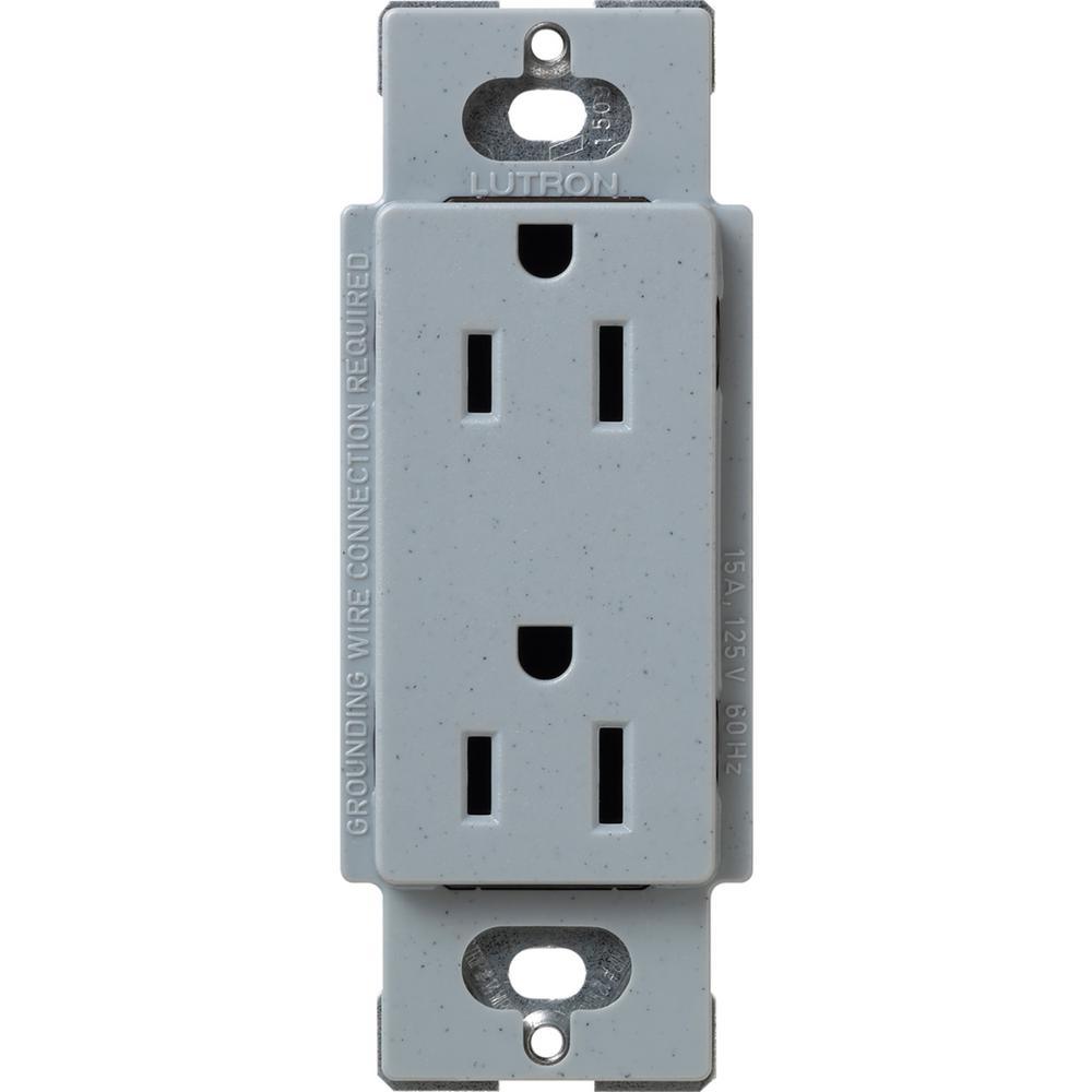 Claro 15 Amp Duplex Outlet, White - Super Arbor
