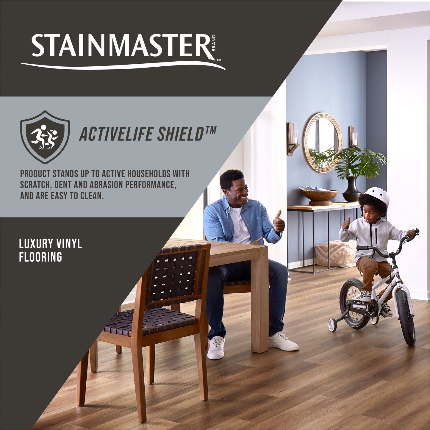 STAINMASTER Highland Walnut 6-mm T x 7-in W x 48-in L Waterproof Interlocking Luxury Vinyl Plank Flooring (18.782-sq ft/case)