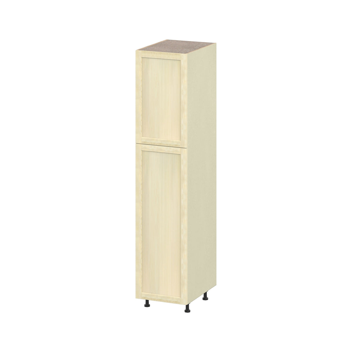 Project Source Omaha Unfinished 18-in W x 84.5-in H x 24.5-in D Unfinished Poplar Pantry Ready To Assemble Cabinet (Recessed Panel Shaker Door Style)