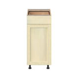 Project Source Omaha Unfinished 15-in W x 34.5-in H x 24.5-in D Unfinished Poplar 1-Drawer Base Ready To Assemble Cabinet (Recessed Panel Shaker Style)