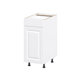 Project Source Cheyenne White 15-in W x 34.5-in H x 24.56-in D White 1-Drawer Base Ready To Assemble Cabinet (Raised Panel Square Style)