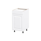 Project Source Cheyenne White 18-in W x 34.5-in H x 24.56-in D White 1-Drawer Base Ready To Assemble Cabinet (Raised Panel Square Style)