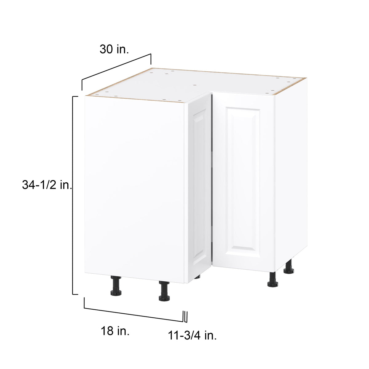 Diamond NOW Arcadia 36-in W x 35-in H x 23.75-in D Truecolor White Lazy Susan Corner Base Stock Cabinet