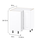 Diamond NOW Arcadia 36-in W x 35-in H x 23.75-in D Truecolor White Lazy Susan Corner Base Stock Cabinet