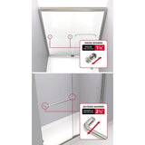 Simplicity 60 x 59-1/4 in. Frameless Mod Soft-Close Sliding Bathtub Door in Nickel with 1/4 in. (6mm) Clear Glass - Super Arbor