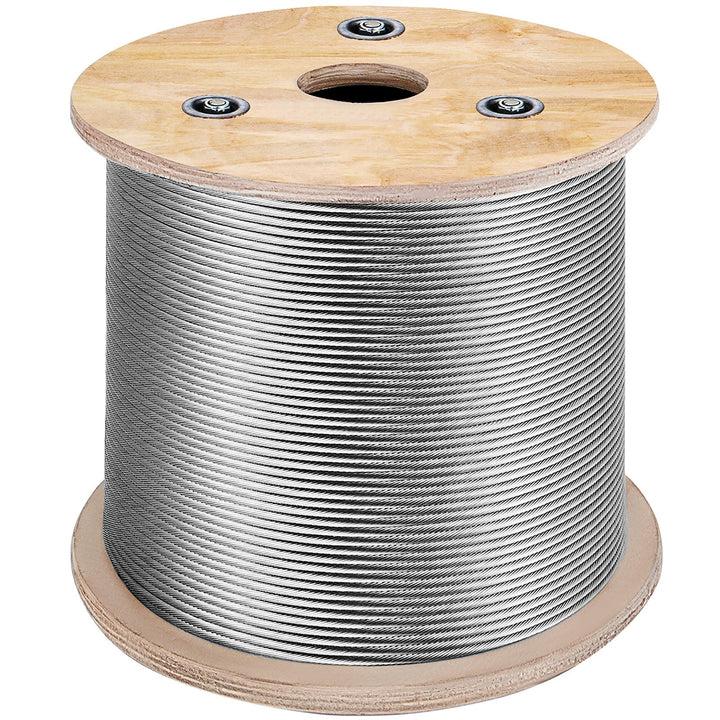 VEVOR 500-ft Silver Stainless Steel Cable