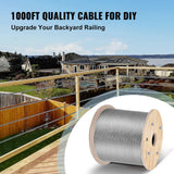 VEVOR 500-ft Silver Stainless Steel Cable