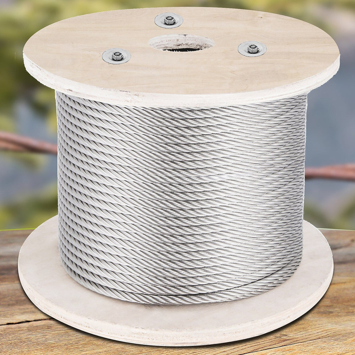 VEVOR 500-ft Silver Stainless Steel Cable