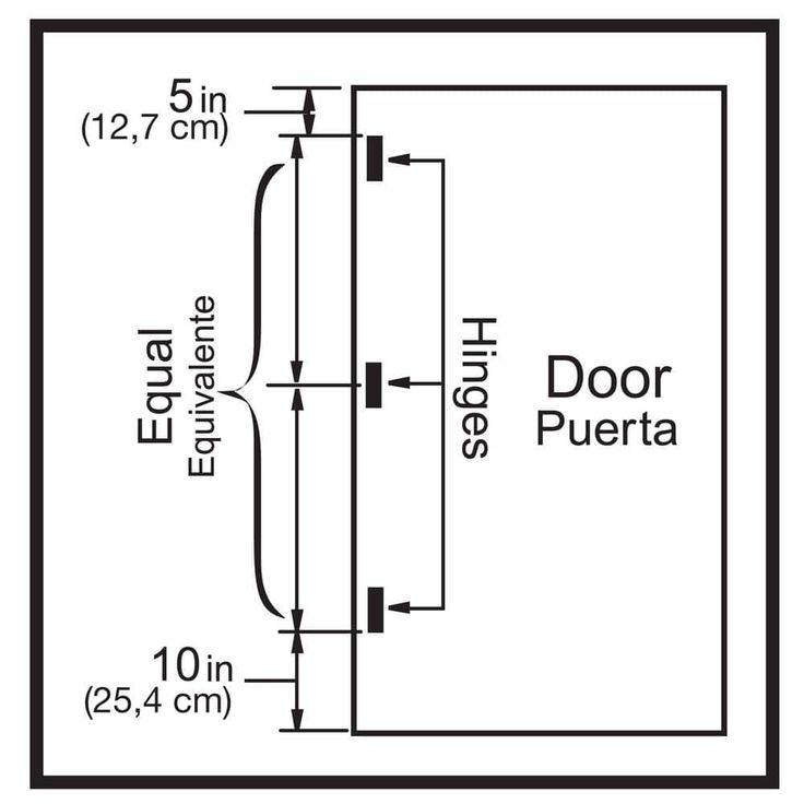 4 in. Satin Chrome 5/8 in. Radius Adjustable Spring Door Hinge