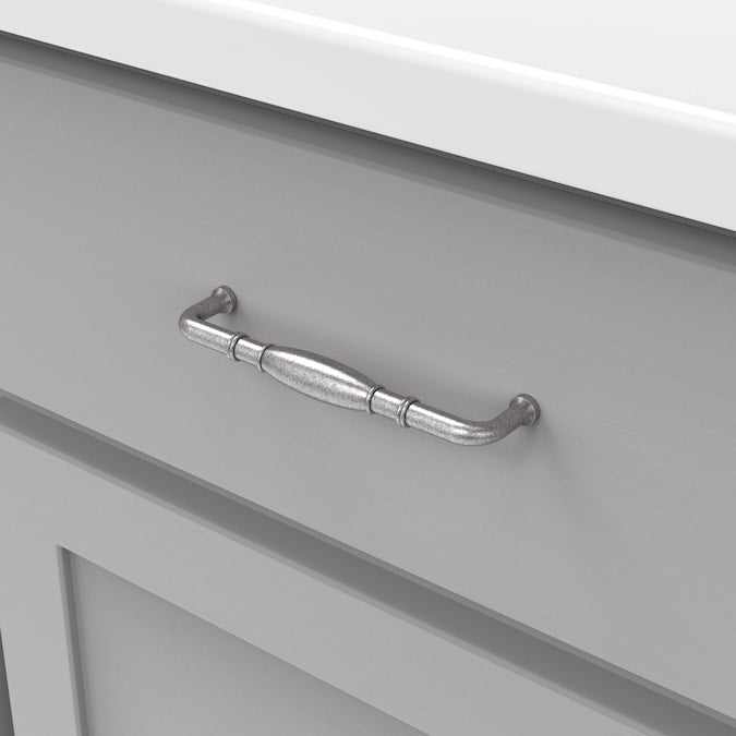 Hickory Hardware Williamsburg 5-1/16-in (128mm) Center to Center Black Nickel Vibed Rectangular Handle Drawer Pull