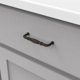 Hickory Hardware Williamsburg 3-3/4-in (96mm) Center to Center Vintage Bronze Rectangular Handle Drawer Pull