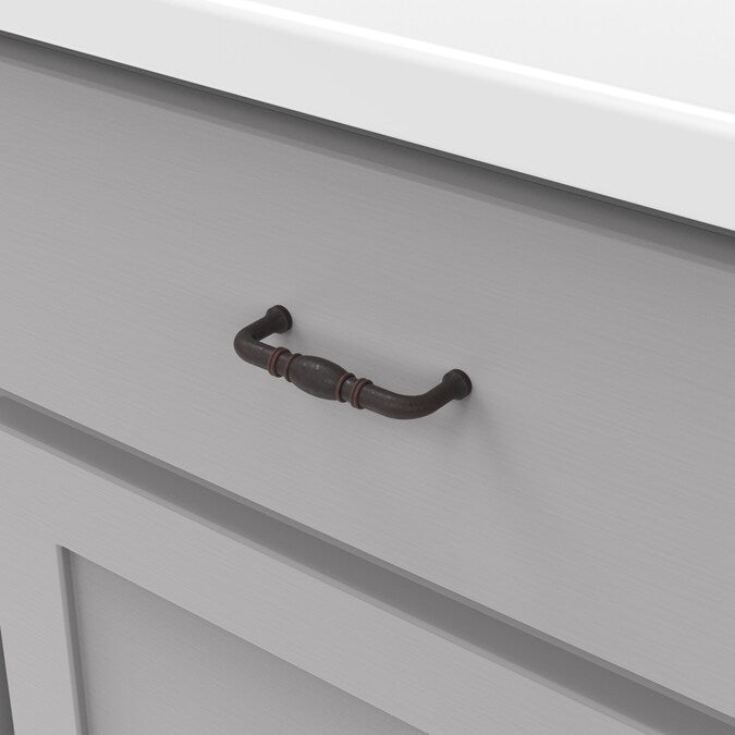 Hickory Hardware Williamsburg 3-in (76mm) Center to Center Oil-Rubbed Bronze Highlighted Rectangular Handle Drawer Pull