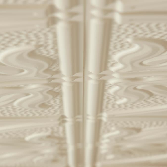 Dimensions 4-ft x 2-ft Creme Polystyrene Surface-mount Ceiling Plank (1-Pack, 8-sq ft / Case)