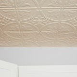 Dimensions 4-ft x 2-ft Creme Polystyrene Surface-mount Ceiling Plank (1-Pack, 8-sq ft / Case)