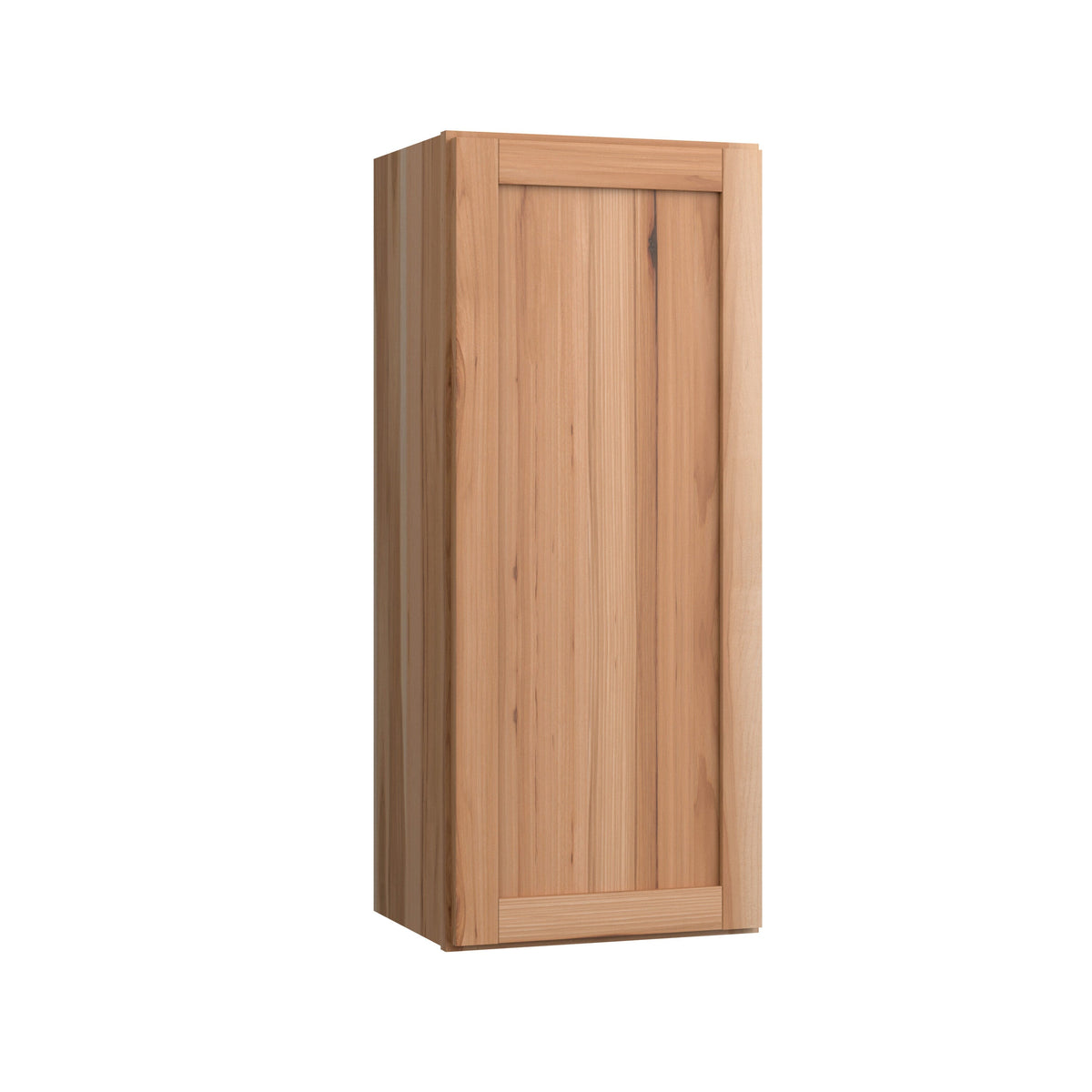 Project Source Branson 15-in W x 36-in H x 12-in D Hickory Wall Fully Assembled Cabinet (Recessed Panel Shaker Door Style)