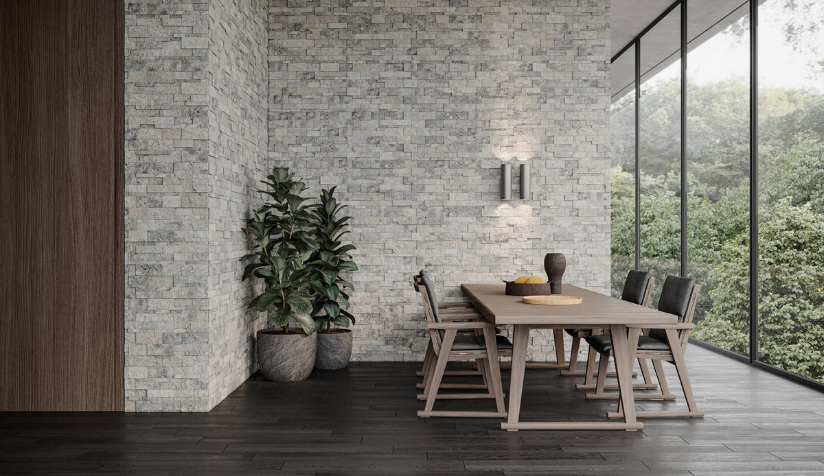 Satori Silver Crescent Ledgestone 6-in x 12-in Natural Stone Look Wall Tile (0.48-sq. ft/ Piece)