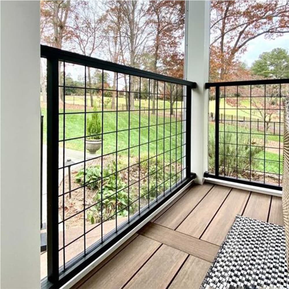 Wild Hog Black Zinc Primed Powder Coated Metal Deck Rail Kit