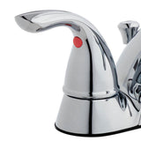 Builders 4 in. Centerset 2-Handle Low-Arc Bathroom Faucet in Chrome - Super Arbor