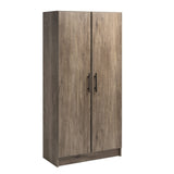 Prepac Elite 32-in W x 65-in H Wood Composite Drifted Gray Freestanding Utility Storage Cabinet