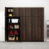 Prepac Elite 32-in W x 24-in H Wood Composite Espresso Wall-mount Utility Storage Cabinet