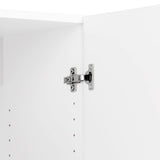 Prepac Elite 64-in W x 89-in H Wood Composite White Freestanding Utility Storage Cabinet