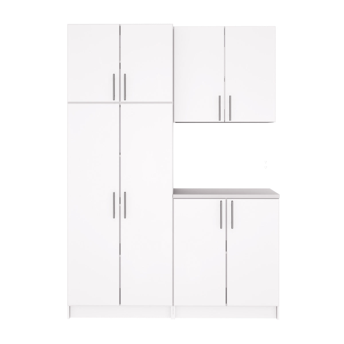 Prepac Elite 64-in W x 89-in H Wood Composite White Freestanding Utility Storage Cabinet
