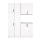 Prepac Elite 64-in W x 89-in H Wood Composite White Freestanding Utility Storage Cabinet
